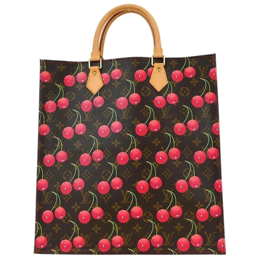 Louis Vuitton Monogram Cherry Sac Plat Tote Handbag M95010 MI0025 116576 - Picture 2 of 10